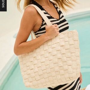 Woven Tote Bag (Vici Collection NWT)